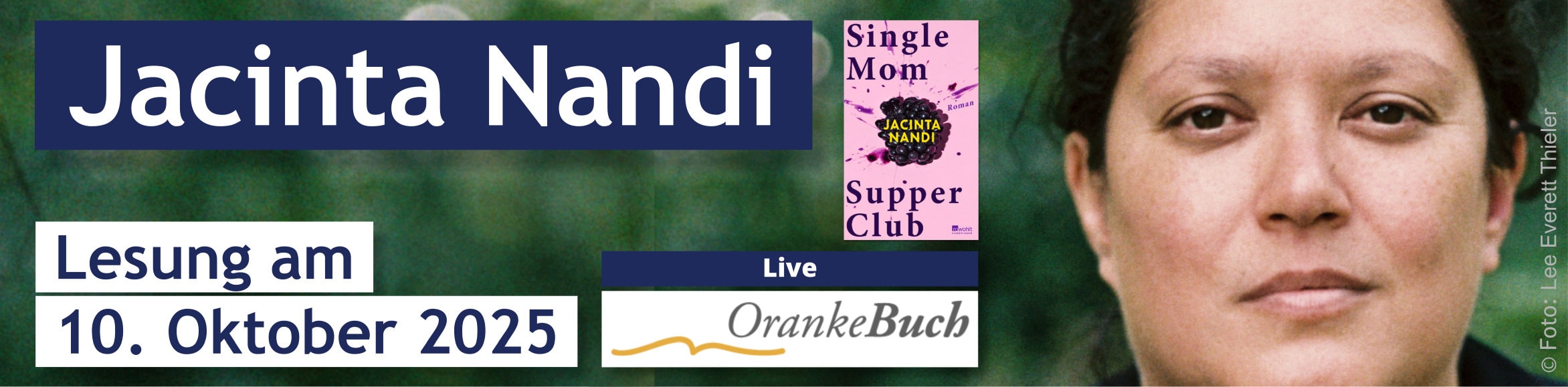 Jacinta Nandi live bei OrankeBuch