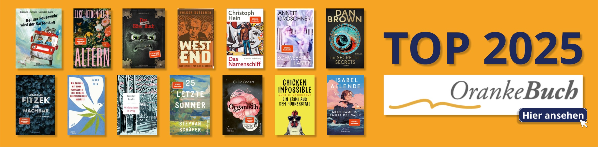 Die OrankeBuch-Bestseller des Jahres 2025